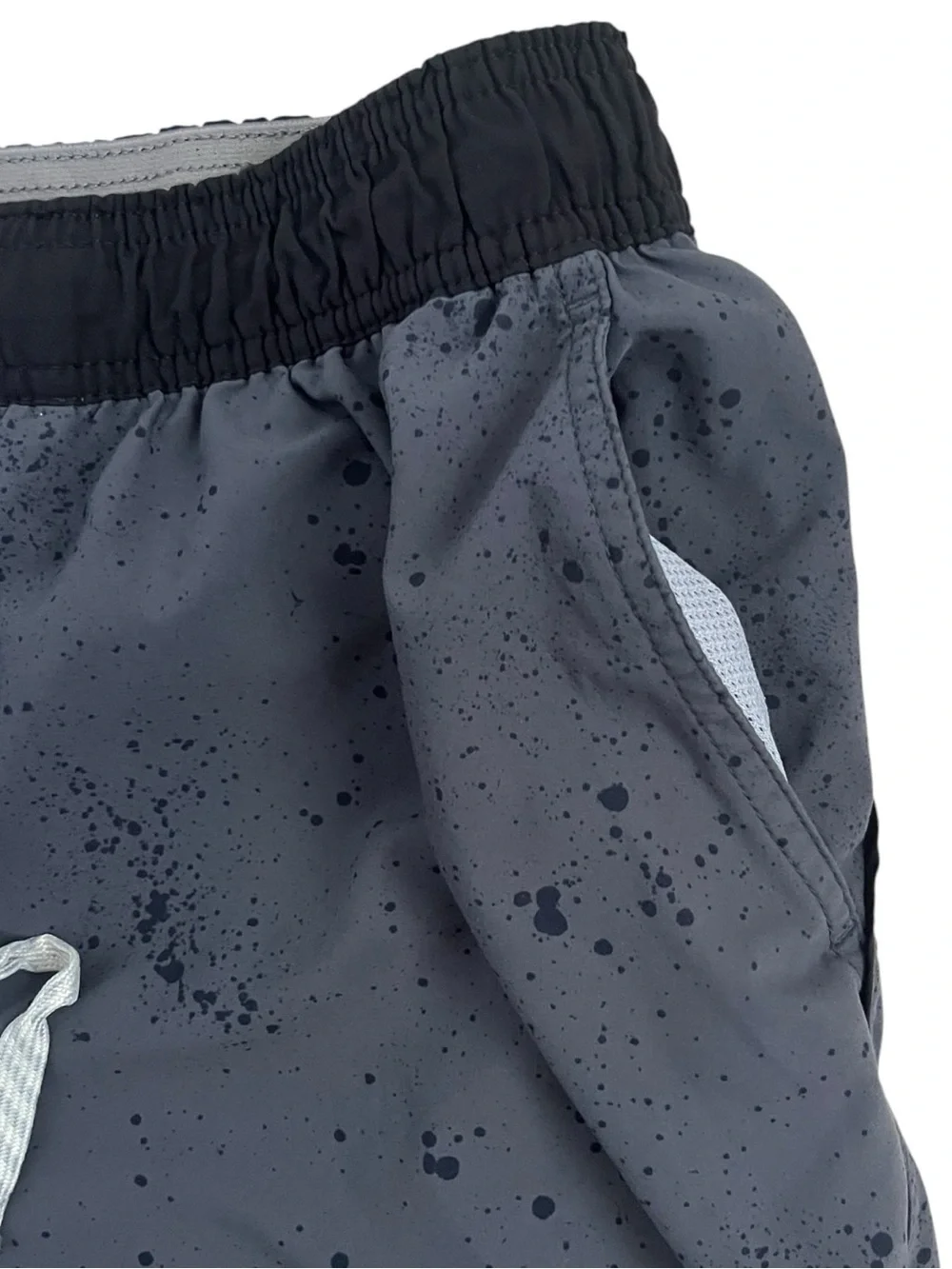 Vuori Trail Short Men’s XL 6” Stretch Lined Black Grey Running Performance V341